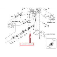 Ax melcat pentru motocoasa cu masa KR201