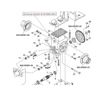 Carcasa reductor pentru motocoasa cu masa KR201
