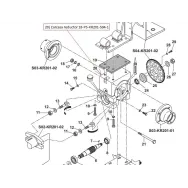 Carcasa reductor pentru motocoasa cu masa KR201