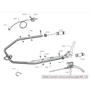 Ansamblu maneta ambreaj Ghepard 1000