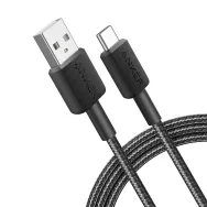 Anker 322 cabluri USB 0,9 m USB A USB C Negru