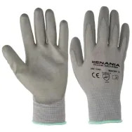 Manusi protectie skin grey impregnate in poliuretan