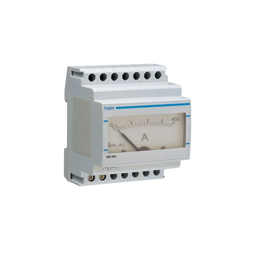 Hager sm400 ampermetru analog masura indirecta 400a 1.1w 2000v