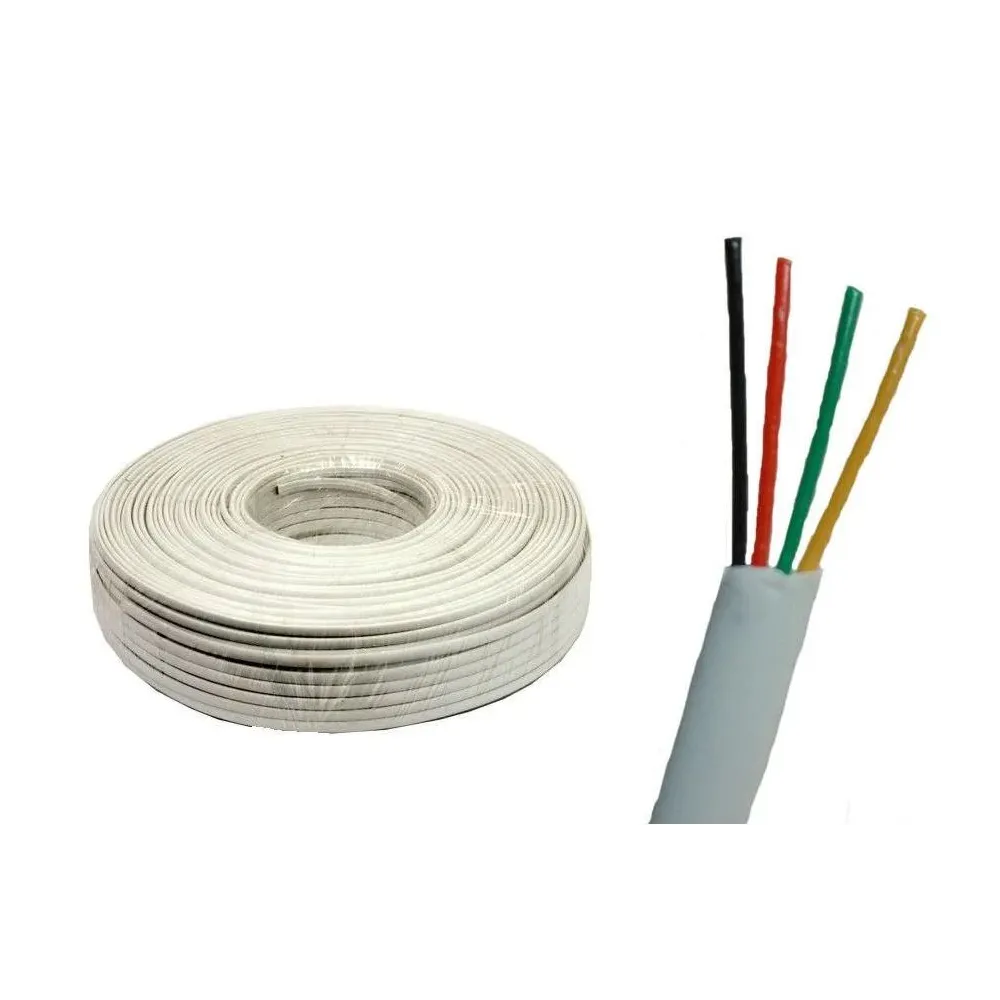 Tc4 cablu telefon 4 intrari 10mmp pvc alb