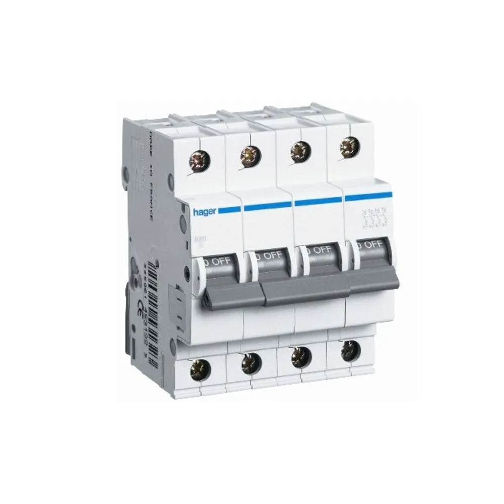 Hager my410 intrerupator 10a 4p 4.5ka