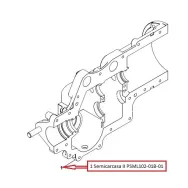Semicarcasa II pentru motocoasa cu masa ML102