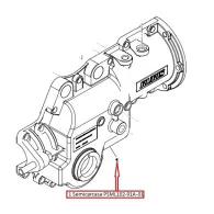 Semicarcasa I pentru motocoasa cu masa ML102