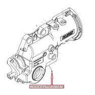 Semicarcasa I pentru motocoasa cu masa ML102