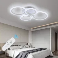 Lustra LED Round, 56W, 3000-6400K, telecomanda