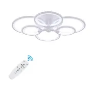 Lustra Led cercuri, 100W, telecomanda, 3 culori+Ir, 830mm X 140mm