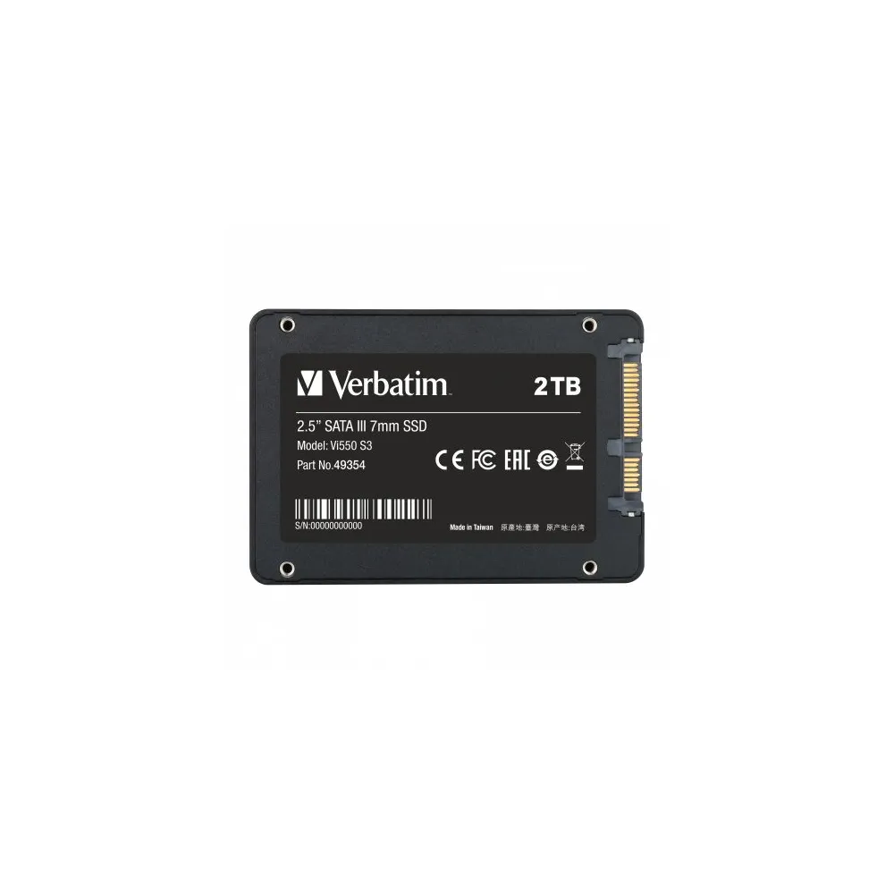 SSD Verbatim Vi550, 2TB, SATA3, 2.5inch