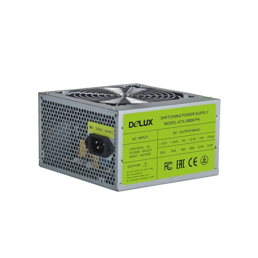 Sursa delux 550 (350w for 550w desktop pc) fan 12cm conector 20+4 pini 2xsata 2xmolex 1xsmall 4 pini dlp-30d-550  (include tv 1.