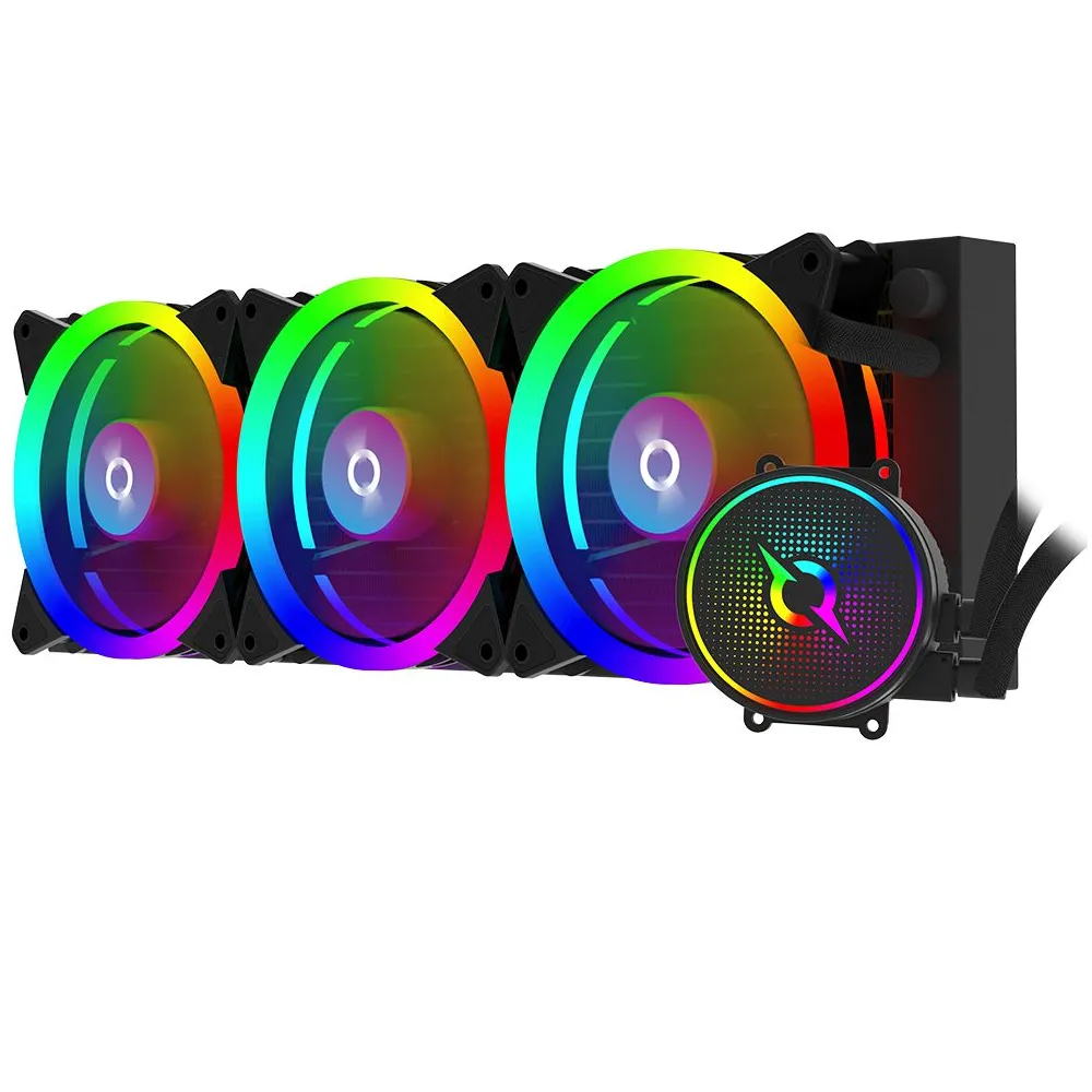 Cooler Procesor Aquarius 360 AIO Black ARGB PWM, compatibil Intel/AMD