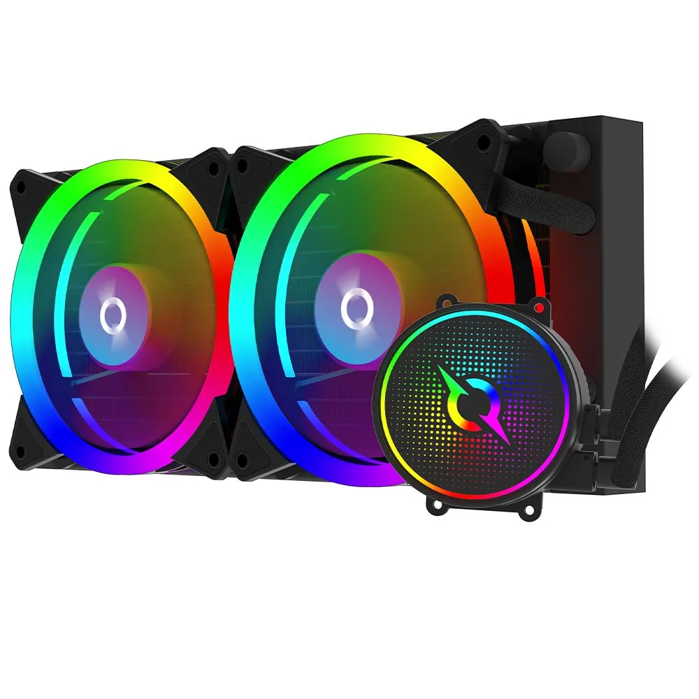 Cooler Procesor Aquarius 240 AIO Black ARGB PWM, compatibil AMD/Intel