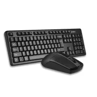 Kit tastatura si mouse a4tech gk-3+g3-330n wireless 104 taste format standard mouse 1000dpi 3/1 butoane negru 3330n (include tv 