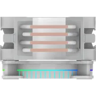 Cooler Procesor URANUS LS White ARGB PWM, compatibil Intel/AMD