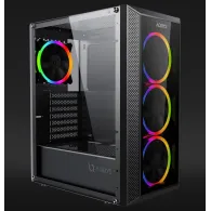 Carcasa Aqirys Meissa Midi Tower Black RGB