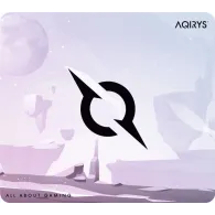 Mousepad AQIRYS Gravity Medium, fabricat din material din microfibra, dimensiuni 450 x 400 x 4 mm, alb