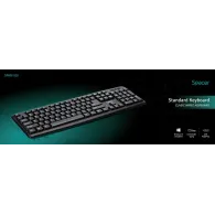 Tastatura spacer usb 104 taste anti-spill black spkb-520 Spacer - 1