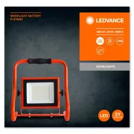 Proiector LED portabil (lampa de lucru) Ledvance Worklight Battery R- Stand, 20W, 5V, 1800 lm, lumina neutra (4000K), IP44/IK05,
