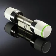 Cilindru electronic libra smart cu knob mecanic premium 45x45 rfid