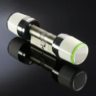 Cilindru electronic libra smart cu knob mecanic premium 40x40 rfid