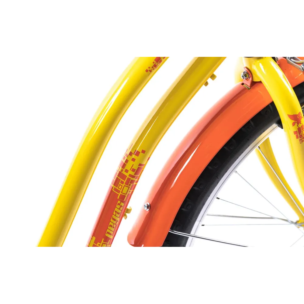 Strada 2 26'' otel 1s galben rosu