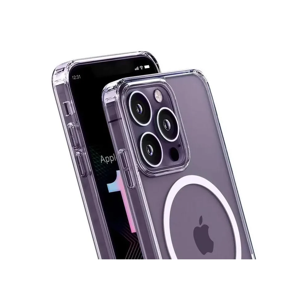 3mk magsafe case for iphone 14 pro - transparent plastic