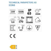 Proiector led vivalux vigor 200w 230v 22000 lm lumina rece