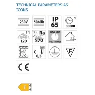 Proiector led vivalux vigor 150w 230v 16500 lm lumina rece