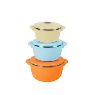 Belly orange food warmer 3 pcs set: 2+4+6l
foldable lock