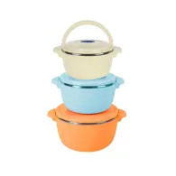 Belly orange food warmer 3 pcs set: 2+4+6l
foldable lock