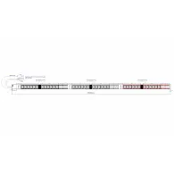 Bachmann IT PDU 1HE 36xIEC C13 ,6xIEC19 ,3xfaze, cordon 3,0m, Aluminiu