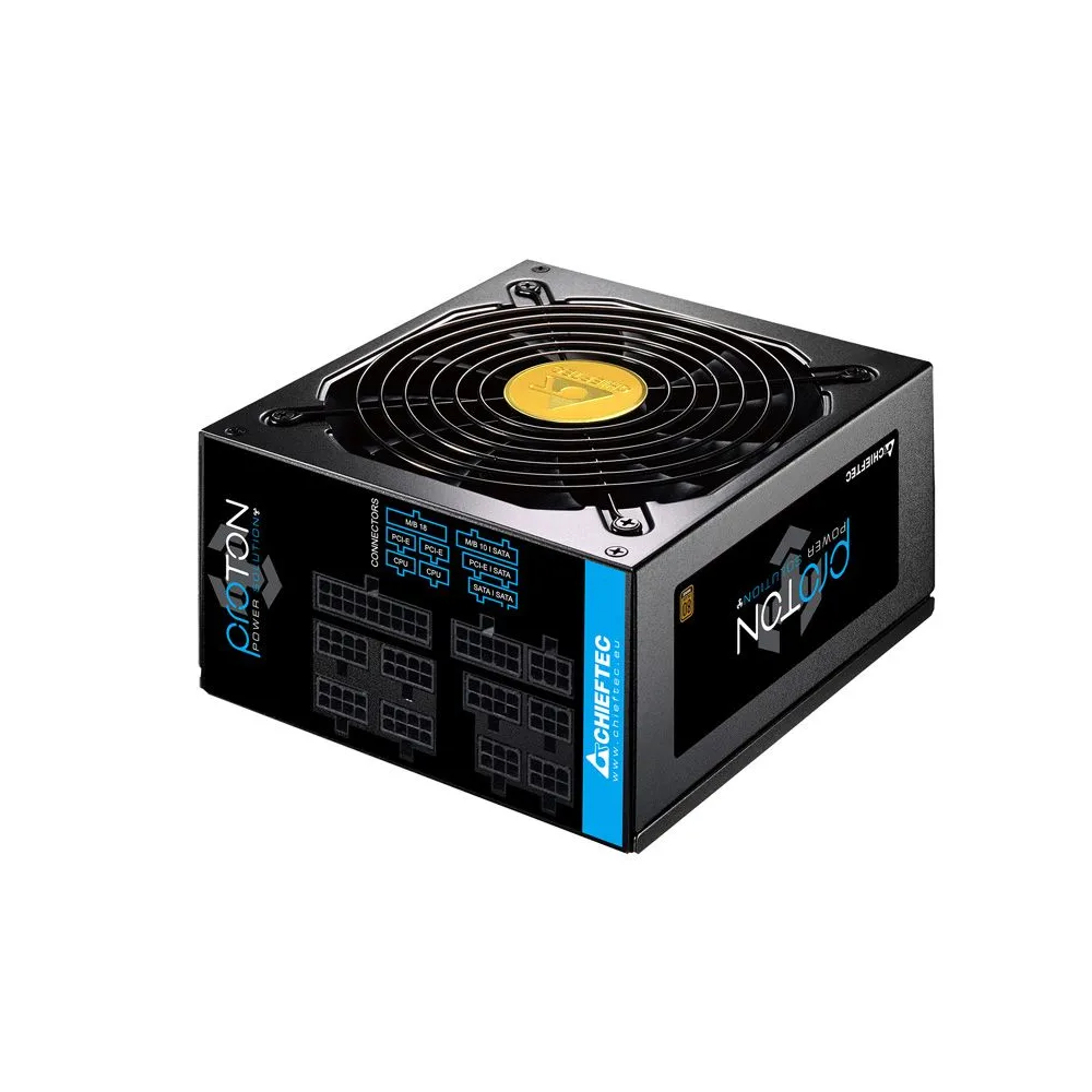 Sursa chieftec 850w (real) proton series modulara fan 14cm certificare 80plus bronze 1x cpu 4+4 1x cpu 8 6x pci-e (6+2) 9x sata 