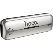 Hoco LS27/ Convertor audio Dual Port Lightning, 2xLightning to Lightning, 2A, Argintiu