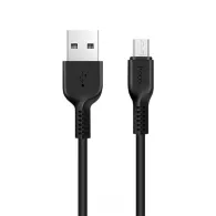 Hoco X20 Flash / Cablu date Usb to MicroUSB, Silicon, 2A, 1m, Negru
