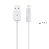 Hoco X1 Rapid / Cablu date USB to Lightning, Silicon, 2.1A, 3m, Alb