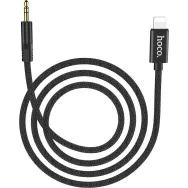 Hoco UPA13 Sound source / Cablu date Lightning to Jack3.5mm, Silicon, Negru