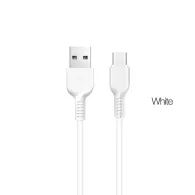 Hoco X20 Flash / Cablu date Usb to Type-C, Silicon, 2A, 3m, Alb