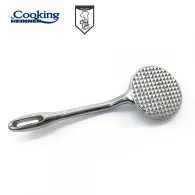 Professional hammer with jagged for tenderizing meat material: cast aluminum