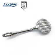 Professional hammer with jagged for tenderizing meat material: cast aluminum