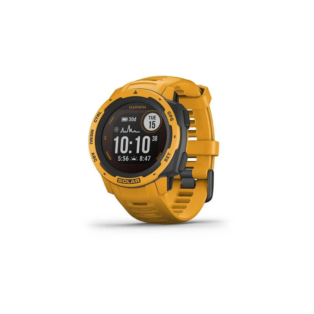 Ceas Smartwatch Garmin Instinct Solar, GPS, Watch Sunburst WW