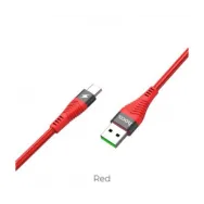 Cablu Incarcare USB la USB Type-C HOCO U53, Flash 5A, 1.2 m, Rosu