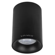 Spot Vivalux ROUND NEVILS, GU10, max. 35W, IP20, Ø70x100mm, Negru, bec neinclus
