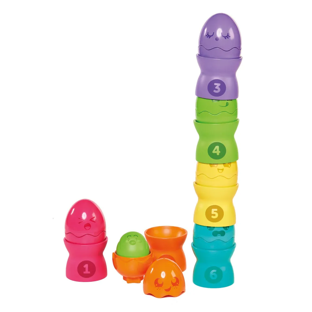 Tomy Toomies Hide & Squeak Egg Stackers