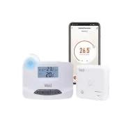 Termostat electronic Well, programabil cu afisaj digital wireless, smart, WIFI