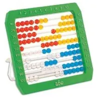 Numaratoare plastic, 100 bile, multicolor