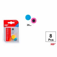 Set mageti pentru tabla Main Paper, 20mm, multicolor, 8buc