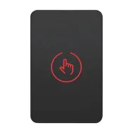 Buton de iesire touch plastic negru montaj aparent