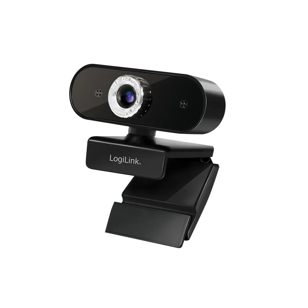 Camera web logilink senzor. 1080p full-hd cu rezolutie video 1920x1080 inclinare 30grade rotatie 180grade microfon cablu 1.45m u